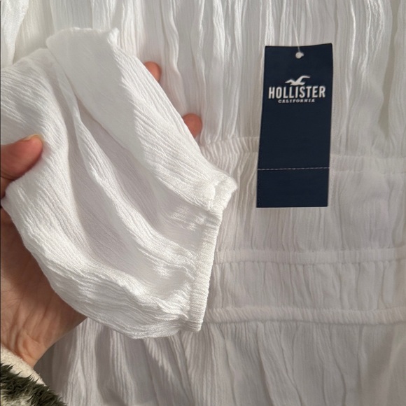 Hollister White Long Sleeve Peasant Top - Picture 6 of 8